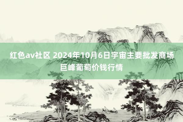 红色av社区 2024年10月6日宇宙主要批发商场巨峰葡萄价钱行情