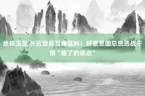 丝袜玉足 长远敌后互爆猛料！好意思国总统选战干预“临了的豪恣”