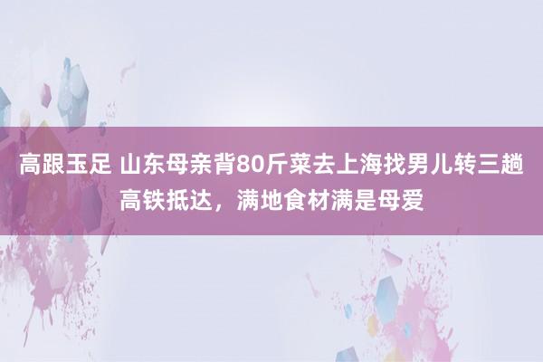 高跟玉足 山东母亲背80斤菜去上海找男儿转三趟高铁抵达，满地食材满是母爱