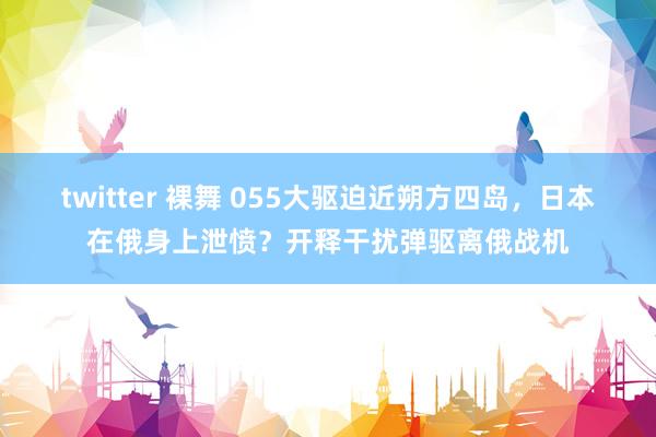 twitter 裸舞 055大驱迫近朔方四岛，日本在俄身上泄愤？开释干扰弹驱离俄战机