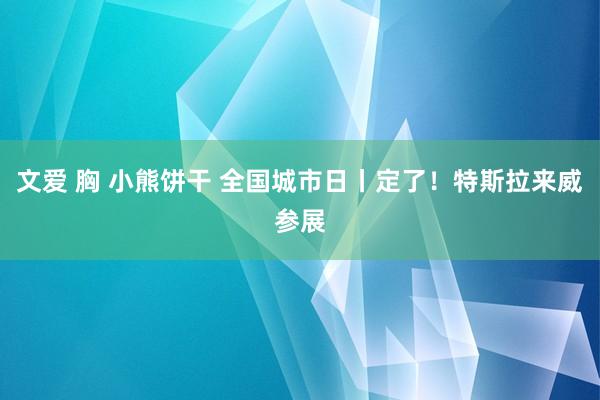 文爱 胸 小熊饼干 全国城市日丨定了！特斯拉来威参展