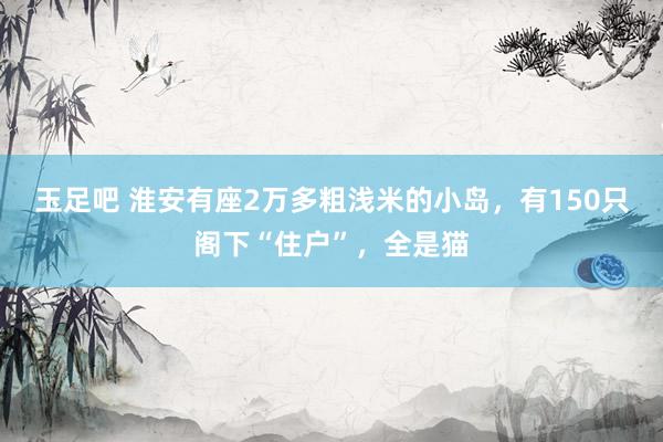 玉足吧 淮安有座2万多粗浅米的小岛，有150只阁下“住户”，全是猫