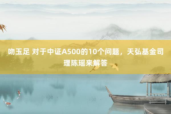 吻玉足 对于中证A500的10个问题，天弘基金司理陈瑶来解答