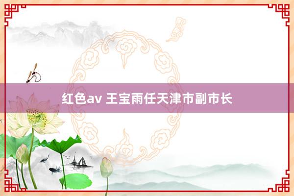 红色av 王宝雨任天津市副市长