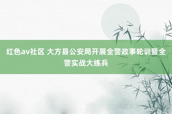 红色av社区 大方县公安局开展全警政事轮训暨全警实战大练兵