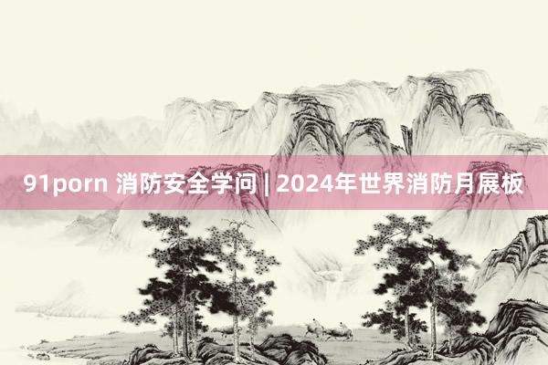 91porn 消防安全学问 | 2024年世界消防月展板