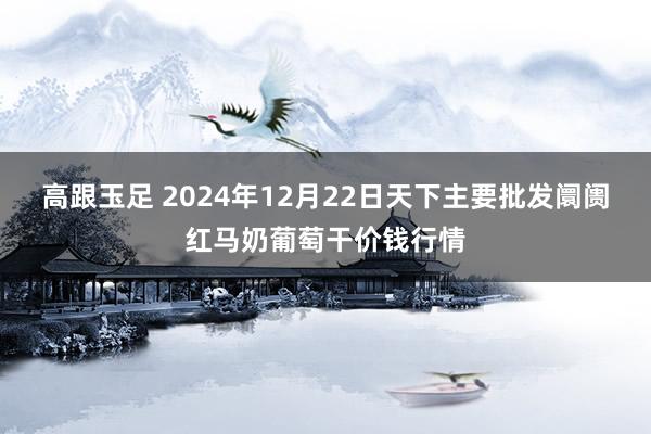 高跟玉足 2024年12月22日天下主要批发阛阓红马奶葡萄干价钱行情