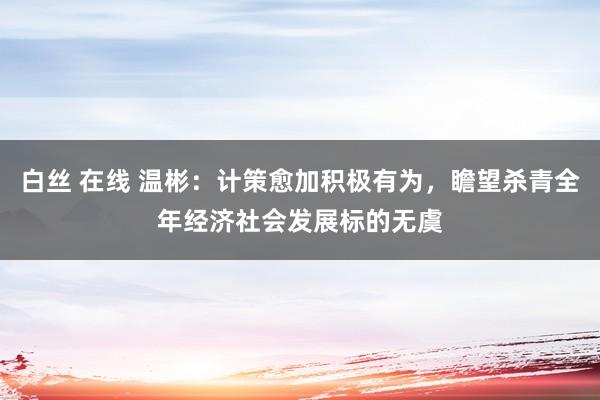 白丝 在线 温彬：计策愈加积极有为，瞻望杀青全年经济社会发展标的无虞