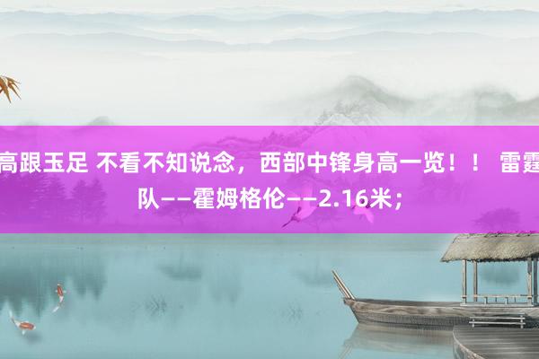 高跟玉足 不看不知说念，西部中锋身高一览！！ 雷霆队——霍姆格伦——2.16米；